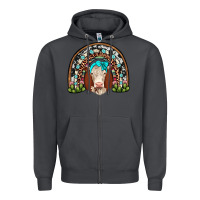 Smoke hereford rainbow Zipper Hoodie - JahusDesignShop