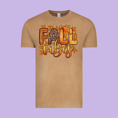 Fall Vibes Vintage Tee Designed By Zillion Design Studio