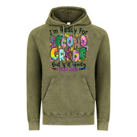Vintage Olive I'm ready for second grade but is it ready for me Vintage Hoodie - RanaPortraitStore