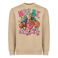 Mushroom pink merry christmas black girl sneakers Heavyweight Sweatshirt - RanaPortraitStore