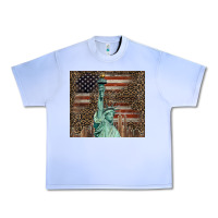 Grape Ice statue of liberty tumbler Urban Heavy Tee - BarkalooDesign