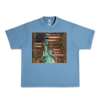 Pebble Blue statue of liberty tumbler Urban Heavy Tee - BarkalooDesign