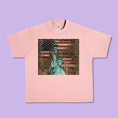 Statue Of Liberty Tumbler Urban Heavy Tee Designed By Barkaloodesign
