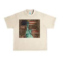 Sandshell statue of liberty tumbler Urban Heavy Tee - BarkalooDesign