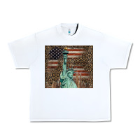 White statue of liberty tumbler Urban Heavy Tee - BarkalooDesign