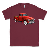 Burgundy western red truck right 34 view 1 Classic Tee - FaDigitalArtStudio