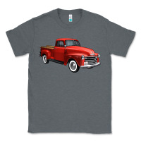 Charcoal Heather western red truck right 34 view 1 Classic Tee - FaDigitalArtStudio