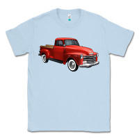 Dusty Blue western red truck right 34 view 1 Classic Tee - FaDigitalArtStudio