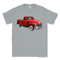 Heather Grey western red truck right 34 view 1 Classic Tee - FaDigitalArtStudio