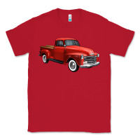 Red western red truck right 34 view 1 Classic Tee - FaDigitalArtStudio