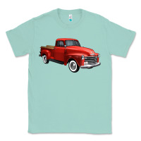 Seafoam western red truck right 34 view 1 Classic Tee - FaDigitalArtStudio