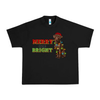 Black merry and bright labrador Urban Heavy Tee - RanaPortraitStore
