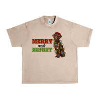 French Oak merry and bright labrador Urban Heavy Tee - RanaPortraitStore