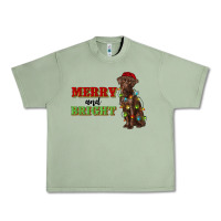 Oil Green merry and bright labrador Urban Heavy Tee - RanaPortraitStore