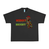 Pigment Black merry and bright labrador Urban Heavy Tee - RanaPortraitStore