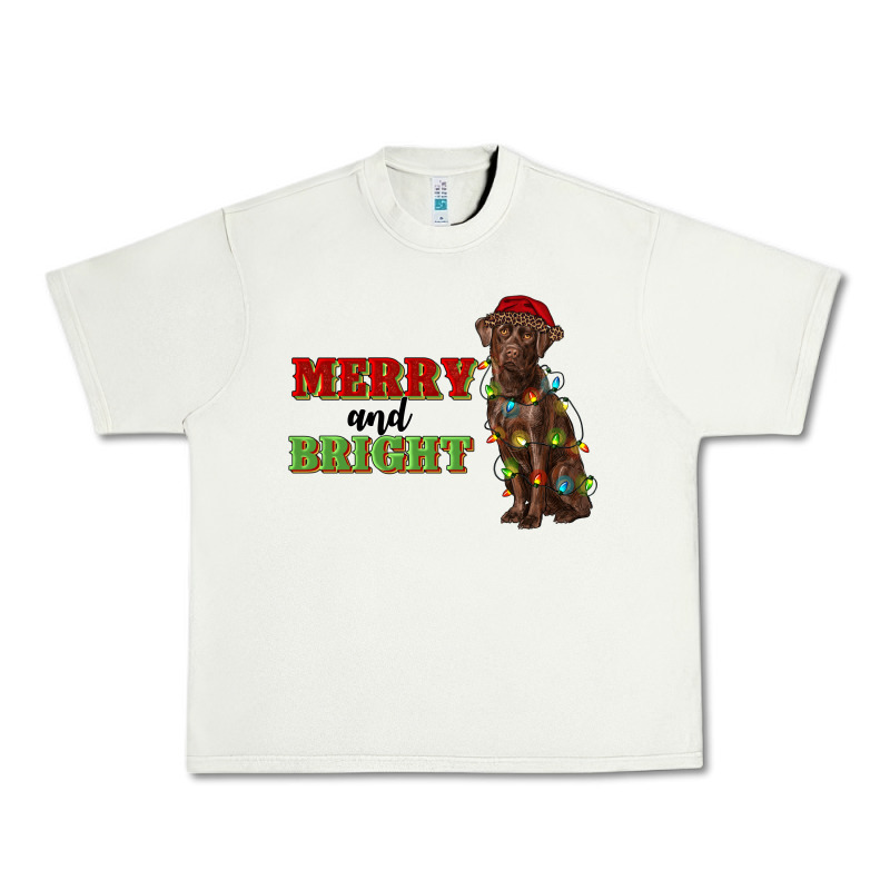Merry And Bright Labrador Urban Heavy Tee by RanaPortraitStore | Teevron