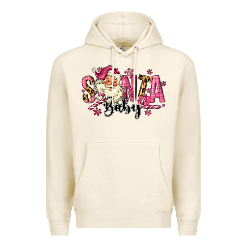 Santa Baby Pink Christmas Premium Hoodie by MaliasSmallBusiness | Teevron