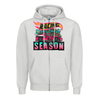 Dove Grey racing it's my favorite season sport car Zipper Hoodie - AdoDesignShop