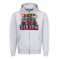 Heather Grey racing it's my favorite season sport car Zipper Hoodie - AdoDesignShop