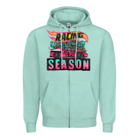 Seafoam racing it's my favorite season sport car Zipper Hoodie - AdoDesignShop