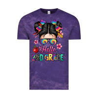 Cloud Purple hello second grade kid Vintage Tee - texasbilliewilder