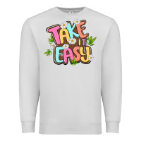 Dove Grey take it easy Premium Sweatshirt - MaliasSmallBusiness