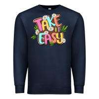 Navy take it easy Premium Sweatshirt - MaliasSmallBusiness