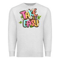 Oatmeal Heather take it easy Premium Sweatshirt - MaliasSmallBusiness