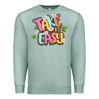 Seafoam take it easy Premium Sweatshirt - MaliasSmallBusiness