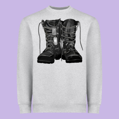 Heavyweight Sweatshirt soldier boots