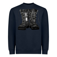 Navy soldier boots Heavyweight Sweatshirt - RanaPortraitStore