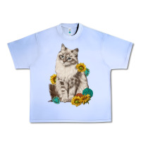 Grape Ice siberian cat sunflower and gemstone Urban Heavy Tee - texasbilliewilder