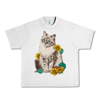 Lunar Rock siberian cat sunflower and gemstone Urban Heavy Tee - texasbilliewilder