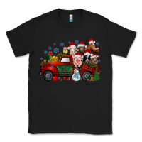 Black christmas farm animals truck Classic Tee - RacoonDesign