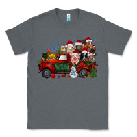 Charcoal Heather christmas farm animals truck Classic Tee - RacoonDesign