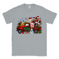 Heather Grey christmas farm animals truck Classic Tee - RacoonDesign