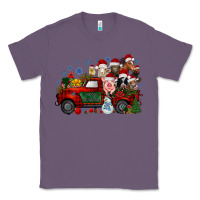 Lavender christmas farm animals truck Classic Tee - RacoonDesign
