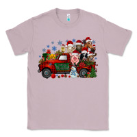 Lilac christmas farm animals truck Classic Tee - RacoonDesign