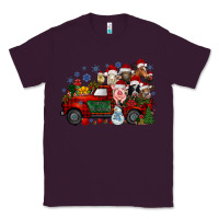 Plum christmas farm animals truck Classic Tee - RacoonDesign