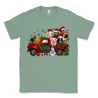 Sage christmas farm animals truck Classic Tee - RacoonDesign