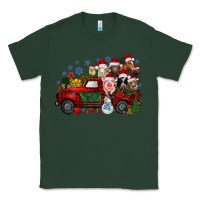 Sports Green christmas farm animals truck Classic Tee - RacoonDesign