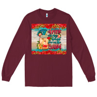 Burgundy drink in my hand toes in the sand tumbler Long Sleeve Tee - HRA Design Shop