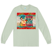 Matcha drink in my hand toes in the sand tumbler Long Sleeve Tee - HRA Design Shop