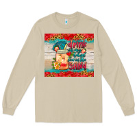 Mushroom drink in my hand toes in the sand tumbler Long Sleeve Tee - HRA Design Shop