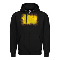 Black gemstone yellow leopard background Zipper Hoodie - JahusDesignShop