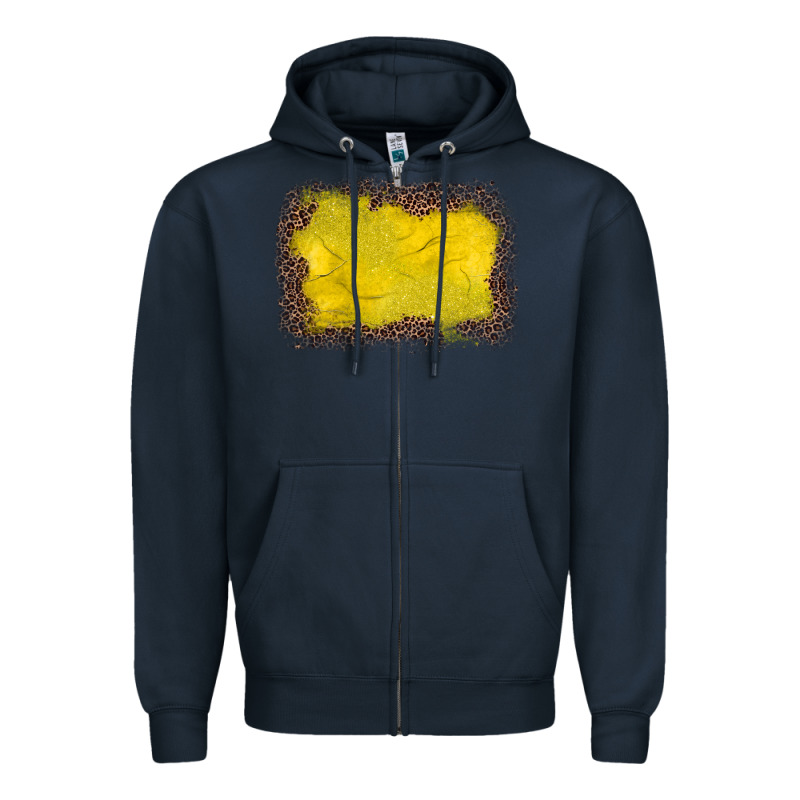 Gemstone Yellow Leopard Background Zipper Hoodie by JahusDesignShop | Teevron