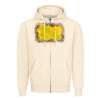 Sandshell gemstone yellow leopard background Zipper Hoodie - JahusDesignShop