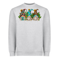 Heather Grey cactus gnomes Heavyweight Sweatshirt - Zillion Design Studio