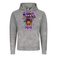 Cloud Rock minding my own business afro messy bun Vintage Hoodie - texasbilliewilder
