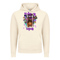 Vintage Artic minding my own business afro messy bun Vintage Hoodie - texasbilliewilder